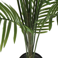 Pohon Palem Areca Buatan Bersertifikat ISO9001 Grosir, Batang Kayu Asli, Tahan UV dan Air, Ramah Lingkungan, 90cm, Untuk Dalam/Luar Ruangan