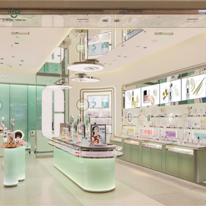 Vitrinas de Exhibición con Iluminación LED Personalizadas para <span class=keywords><strong>Maquillaje</strong></span> y Cuidado de la Piel, Estantes para Salón de Belleza y Tienda de Cosméticos - Product Image 1