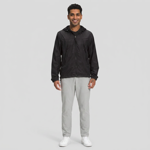 Activewear <b>Rain</b> <b>Jacket</b> Designed with <b>Lightweight</b> Quick Dry Fabric and Comfortable Outdoor Performance Fit <b>Men's</b> <b>Jackets</b> - Product Image 1