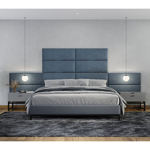 USA Online Offre Spéciale Peel and Stick <span class=keywords><strong>Panneau</strong></span> mural autocollant 3D Hotel Headboard Tissu Cuir Rembourrage souple - Product Image 5