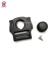 Boucle de serrage rapide en plastique noir pour sangle de poitrine de sac à dos, porte-bébé, ceinture réglable