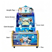 Machine de jeu d'arcade à pistolets à eau pour 2 joueurs, fonctionnant à pièces, pour enfants, jeu de tir à l'eau de sauvetage pour parc d'attractions