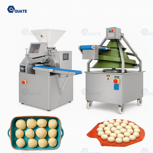 Línea de Producción de Porciones de Masa con Máquina Redondeadora de Masa de 1, 2, 3 y 4 Piezas, Equipo Continuo para Dividir y Redondear Masa - Product Image 2
