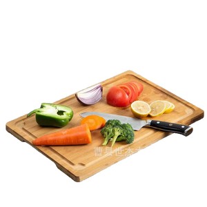 <b>Wooden</b> Kitchen Cutting Board Rectangle Bamboo Multifunction Chopping <b>Block</b> For Vegetables Fruits Bread Household Use - Product Image 1