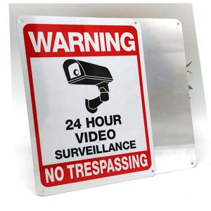 Produzione di segnali di sicurezza segnale di sicurezza per videosorveglianza di sicurezza in metallo segnale di sicurezza per telecamera - Product Image 1