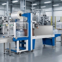 Machine d'emballage sous film rétractable pour canettes d'aluminium 20-50 PPM, demi-bac, pour ligne de boissons, 380V, 4000kg, certifiée CE