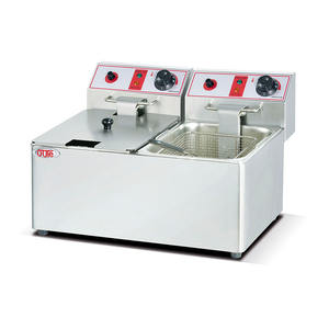 Freidora Eléctrica de Doble Cilindro y Doble Bandeja OT-6L-2 de Venta Directa del Fabricante OT para Papas Fritas, Pollo Frito y Chuletas - Product Image 4