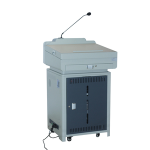 Bề mặt bằng gỗ đa phương tiện Bục Giảng/máy tính giá của giáo viên trình bày bảng với 22 "màn hình tương tác - Product Image 2