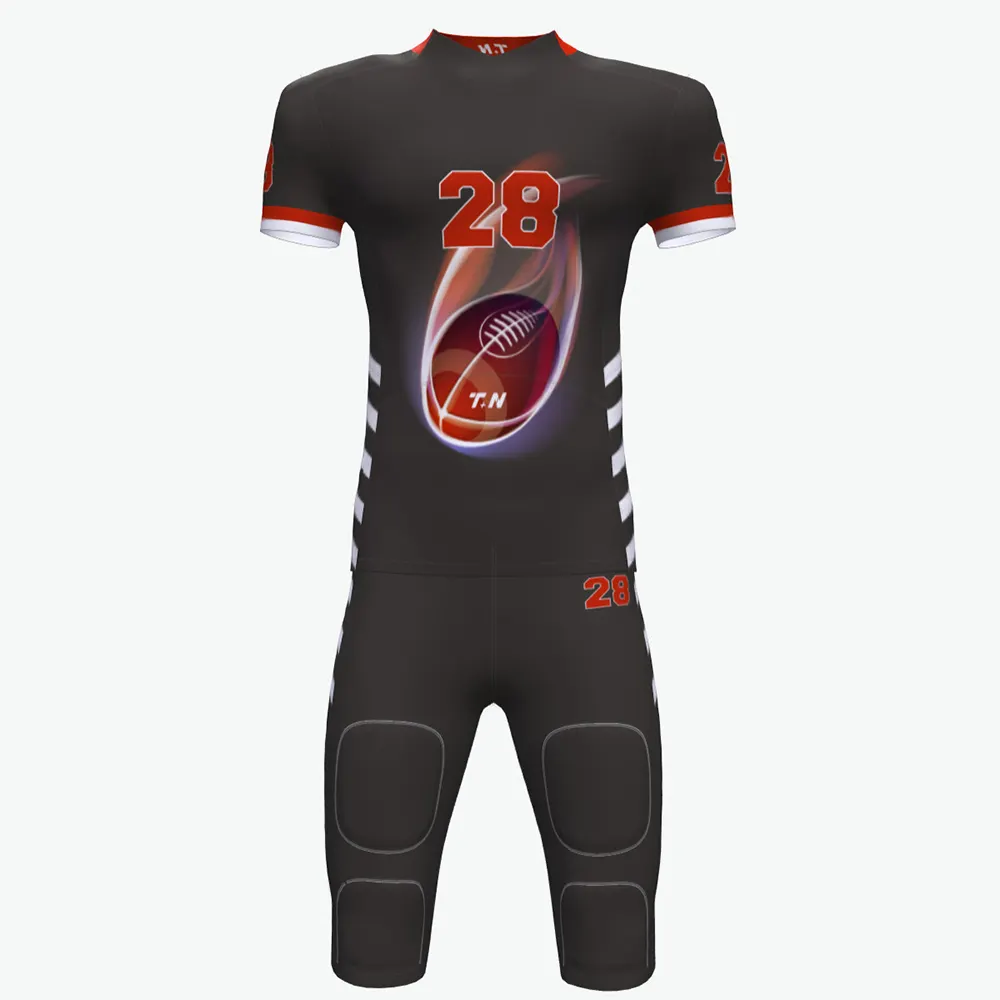 Ongebruikelijke Vintage Rugby Shirts Praktijk Jersey Amerikaanse Voetbal Groothandel Amerikaanse Voetbal Uniform Hoge Kwaliteit Aangepaste Mannen