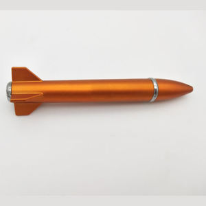 कस्टम लोगो मुद्रण 2-इन-1 नवीनता रॉकेट के आकार का नेतृत्व प्रकाश बल्लपॉइंट पेन 1.0 मिमी लेखन चौड़ाई प्रचार उपहार पेन - Product Image 6