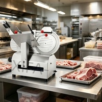 Trancheuse à viande rotative, commerciale, pour trancher efficacement le bacon et le salami