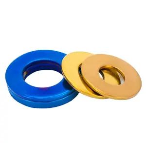 Assorted color anodized aluminum countersunk washers