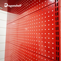Étagère de rangement métallique personnalisée pour quincaillerie, présentoir à outils, étagère d'exposition LED pour quincaillerie