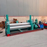 Machine de formage de plaques à 3 rouleaux Machine de laminage de tôles semi-automatique