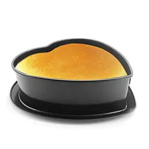 Vendita calda antiaderente 3D Love Heart Shape Cake Pan Tin stampo per torta fai da te cottura vassoio per pane al formaggio