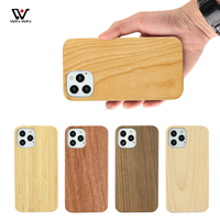 Coque de téléphone portable en bois de cerisier unique pour iPhone 15 13 12 Pro Max