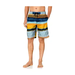 Factory Latest striped Design Beach Wear Beach Short Customize Summer Board Short Sports Pant Wholesale Price Fashion Mens Short