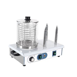 Griglia Elettrica Multifunzione Commerciale per Hot Dog/Pane, in Acciaio Inox con Termostato Regolabile e Timer per Chioschi Alimentari/Panetterie - Product Image 3