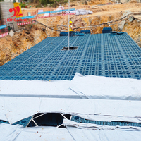 Réservoir de stockage d'eau de pluie modulaire souterrain pour la gestion des eaux de pluie