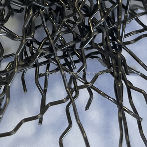 Fibres en acier inoxydable 0.70x35mm à extrémité accrochée pour fours réfractaires Fibre d'acier réfractaire haute performance - Product Image 1