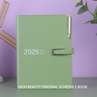 Agenda Personalizada con Logotipo, Precio al por Mayor, Planificador Mensual y Semanal de Negocios, Cuaderno de Cuero PU A5, OEM/ODM, Calendarios y Agendas 2025
