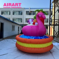 Jouets gonflables et flamants roses gonflables publicitaires pour piscine, idéaux pour les fêtes estivales et les événements de carnaval