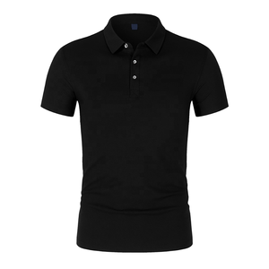 Chemise boutonnée à manches courtes pour homme, personnalisée, de haute qualité, tricotée, couleur unie, 100 % polyester, avec impression par transfert thermique, fabrication ODM - Product Image 1