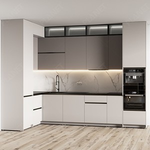 Armario <span class=keywords><strong>De</strong></span> cocina económico, Color Chocolate, <span class=keywords><strong>De</strong></span> madera - Product Image 1
