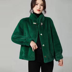 <span class=keywords><strong>Manteau</strong></span> en fausse <span class=keywords><strong>fourrure</strong></span> de <span class=keywords><strong>vison</strong></span> pour femme, haute qualité, vente en gros - Product Image 4