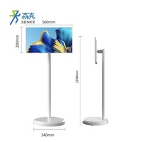 Fitness Cuisines 21.5 Pouces Portable Écran Tactile Rotatif TV Tablette S-tand Smart Télévision Moniteur LCD