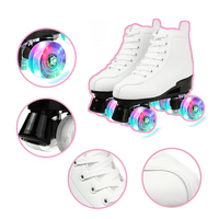 Nouveaux patins à roulettes clignotants à 4 roues pour la location, pour adultes, femmes et hommes