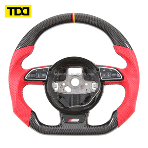 Volant en fibre de carbone véritable TDD compatible avec Audi A4A5S4S5A6S6A 2014 Audi S6 Volant en carbone - Product Image 3