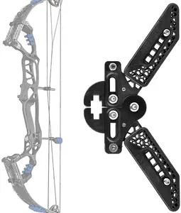 Supporto per arco da tiro con l'arco pieghevole arco composto portatile lega di alluminio morsetto per arto supporto per cavalletto gambe supporto per Rack