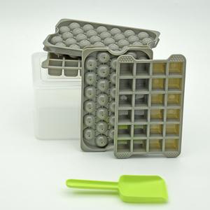 Mini moule à glaçons Sphère personnalisé à dégagement facile Machine à boules de glace pour cocktail de whisky Petit plateau à glaçons rond réutilisable <span class=keywords><strong>avec</strong></span> <span class=keywords><strong>couvercle</strong></span> et poubelle - Product Image 6
