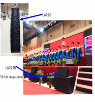 Loudspeaker Kolom Indoor Dua Arah Full Range 4X5.5 Inch L55 450W RMS dengan Woofer dan Kotak Suara untuk Speaker Line Array Aktivitas