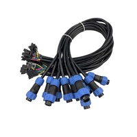 Kabel AWG18 Terpilin, Rangkaian Kabel, Konektor Steker Penerbangan, Terminal Multi Crimp CE RoHS