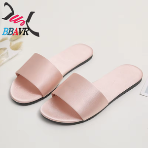 Elegant Bride and Bridesmaids' Comfortable Silk Satin for Slippers Wedding Party Sleepwear <b>Shoes</b> with Low Heel for All Seasons - Product Image 6