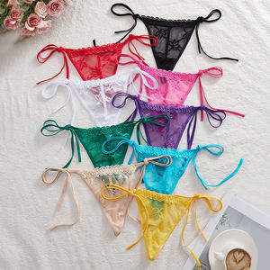2026 Hete Vrouw Sexy Slipje Kruisloos G-String Kant Transparant Warm Ondergoed Sexy Thong Tanga Vrouwen Transparant Slipje - Product Image 1