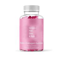 Complément alimentaire pour la croissance des cheveux à l'acide hyaluronique, à la biotine et aux vitamines, vitamine C, gommes végétaliennes, favorise la production naturelle de collagène, sans gélatine