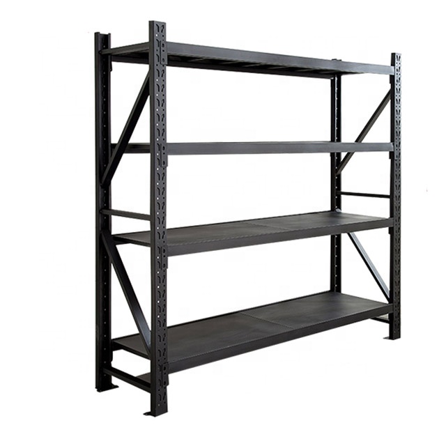 Prateleiras pretas customated Pallet Racking Stacking Racks Metal Boltless Armazém Steel Shelving Units Rack armazenamento para sistemas