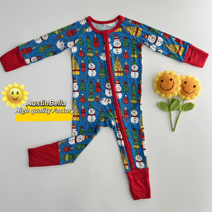Pigiama per Neonati di Alta Qualità con Stampa in Morbido Bambù e Cerniera, Produttore di Tutine alla Moda per Bambini, Personalizzabile per Negozi di Boutique - Product Image 5