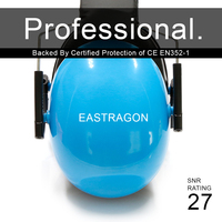 Casco de Seguridad ABS y Protector Auditivo Plegable SNR 28dB CE EN352-1 para Construcción e Ingeniería, Venta al Por Mayor