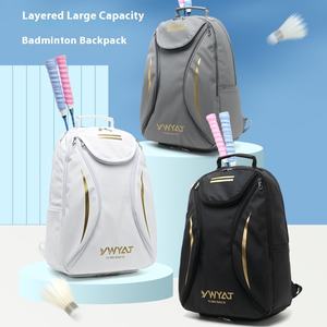 Bolsa de Raqueta de Tenis Profesional Personalizada de Nailon, Impermeable, Antirrobo, Mochila de Bádminton para Deportes de Hombre y Mujer, de Lona - Product Image 4