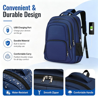 Tas Ransel Bisnis Anti Air dengan Logo Custom, Cocok untuk Kerja dan Perjalanan Santai, Kapasitas Besar, Muat Laptop 17 Inci