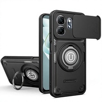 Coque de téléphone antichoc en gel de silicone 2-en-1 avec fenêtre transparente, compatible avec les modèles INFINIX SMART 9/HOT 50I, design uni