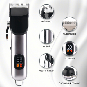 Máy Cắt Tóc PRITECH 1800mah, Máy Cắt Tóc Sạc Được Với Lưỡi Dao Bằng Thép Không Gỉ Sắc Bén - Product Image 2