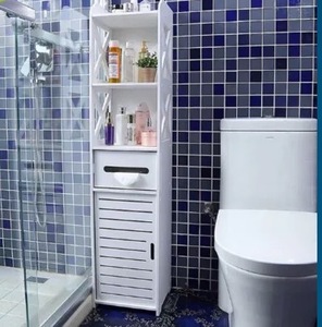 Soporte Multifuncional para <span class=keywords><strong>Baño</strong></span>, <span class=keywords><strong>Mueble</strong></span> de Almacenamiento Junto al Inodoro, Estante de Almacenamiento para Baños Pequeños - Product Image 3