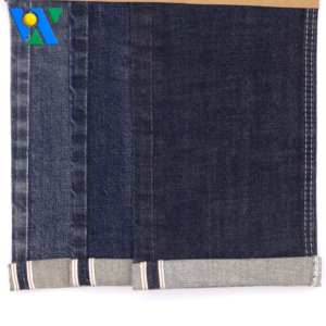 12.5oz selvedge denim vải co giãn thấp nguyên selvedge Denim Jeans vải chất lượng cao màu xanh đậm <span class=keywords><strong>Twill</strong></span> dệt denim vải cuộn - Product Image 3