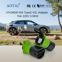 Adaptateur AOTAI Type2 V2L AC EV Discharge 16A 230V Nouvelle prise factice pour Geely et Mercedes intelligents