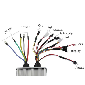 72V 3000W 20 "24" 26 "Kit de conversión de bicicleta eléctrica de nieve tipo tornillo trasero con controlador JN 60A UKC1 pantalla a color <span class=keywords><strong>V12</strong></span> PAS - Product Image 3